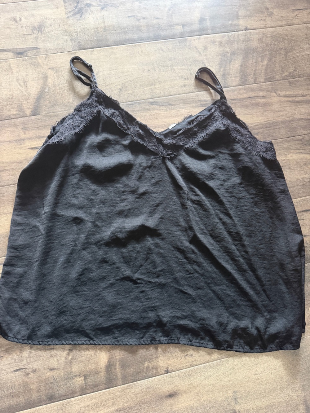 BP Lace Trim Satin Camisole - 2X